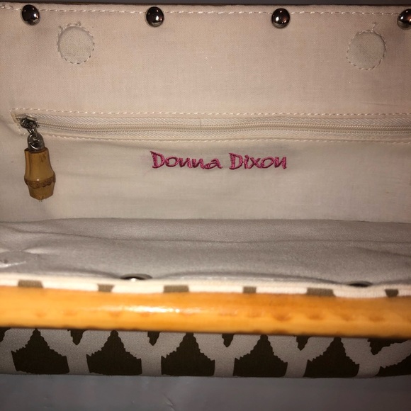 NWT Donna Dixon Brown Tropical Clutch - Picture 6 of 6